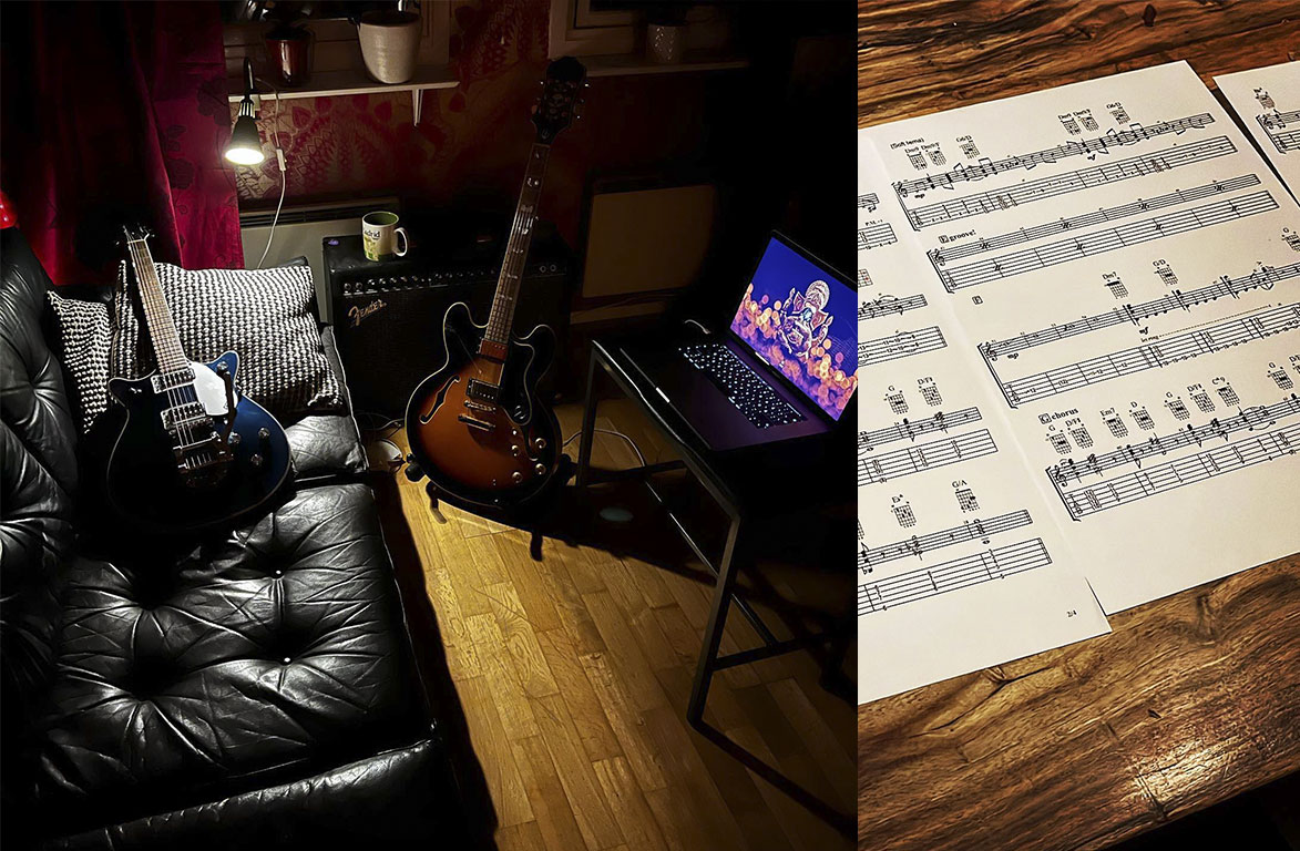 Запись песен для альбома the Deep End